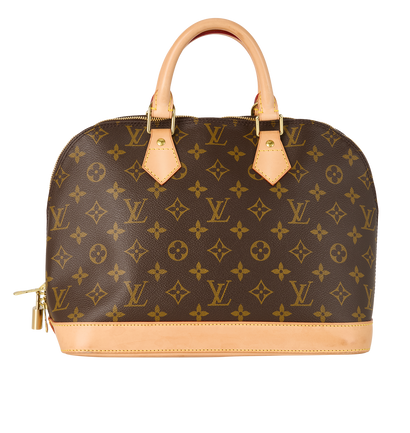 Alma PM, &pound;795, Handbags, Brown, Canvas/Leather, Front view